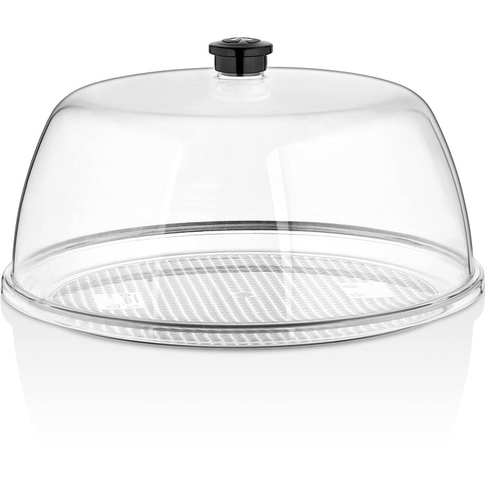 Polycarbonate Tray With Dome cover Round Ø290mm Depth 20mm Clear |  GFT15-GF15 Makfry