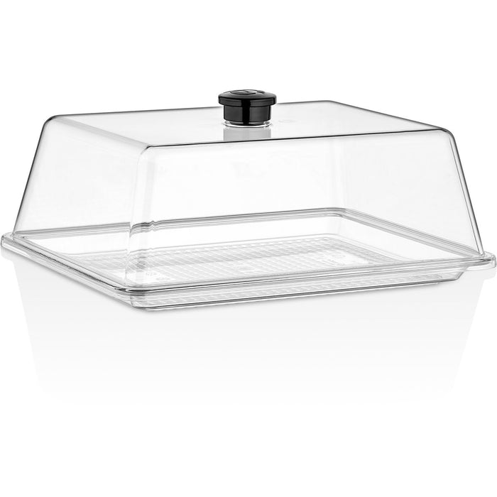 Polycarbonate Tray with Dome Cover 210x270mm Clear |  GFT16-GF16 Makfry