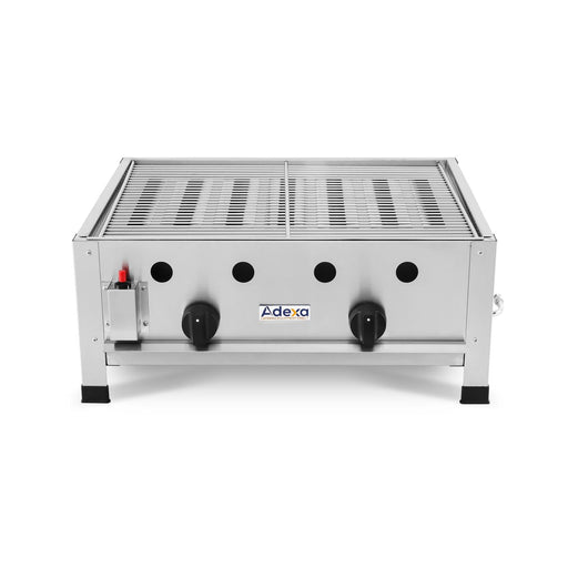 Commercial Gas Bbq Grill 2 Burners Table Top |  Gg1102 B Makfry