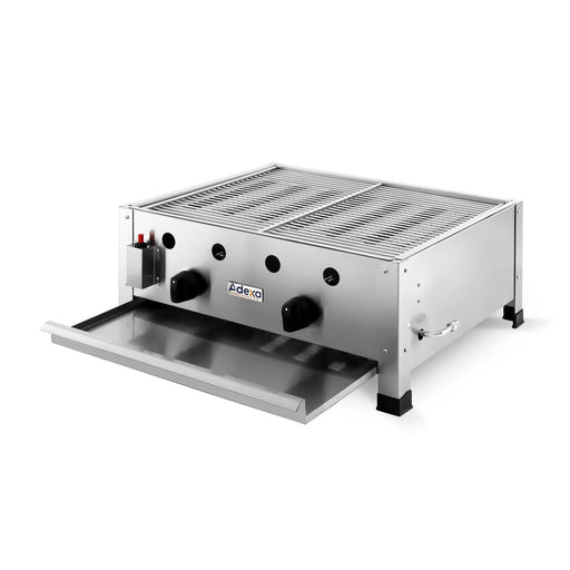 Commercial Gas Bbq Grill 2 Burners Table Top |  Gg1102 B Makfry