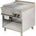 Gas Griddle On Open Base Gas Smooth/Ribbed 2 Zones 15k W |  Hotmax 900 Gg921 Sg Makfry