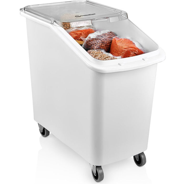 Mobile Ingredient Bin 100 litre Transparent lid |  GIB01 Makfry