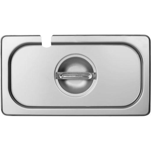 Stainless steel Gastronorm Container Lid with Ladle Recess GN1/3 |  813LN Makfry