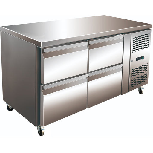 Commercial Refrigerated Counter 4 Drawers Depth 700mm | Thp2140 Tn Makfry
