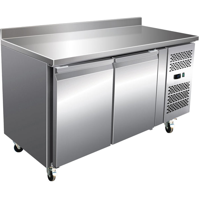 Professional Freezer Counter With Upstand 2 Doors Depth 600mm | Fs22 V Makfry