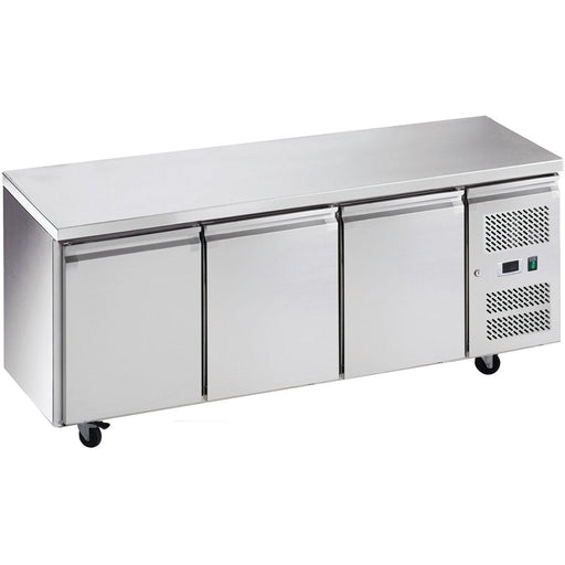Commercial Freezer Counter Ventilated 3 Doors Depth 700mm | Thp3100 Bt Makfry