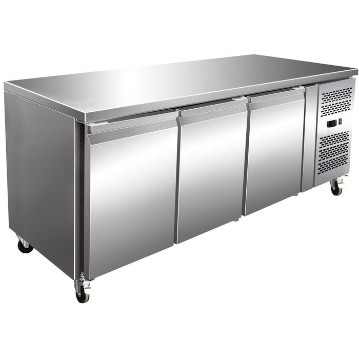 B GRADE Commercial Refrigerated Counter 3 doors Depth 700mm |  GN3100TN B GRADE Makfry