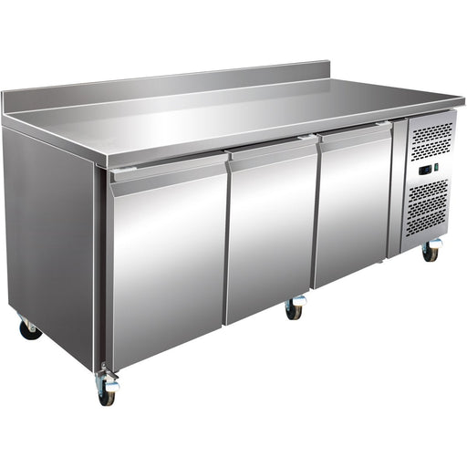Commercial Freezer Counter With Upstand 3 Doors Depth 700mm | Thp3200 Bt Makfry