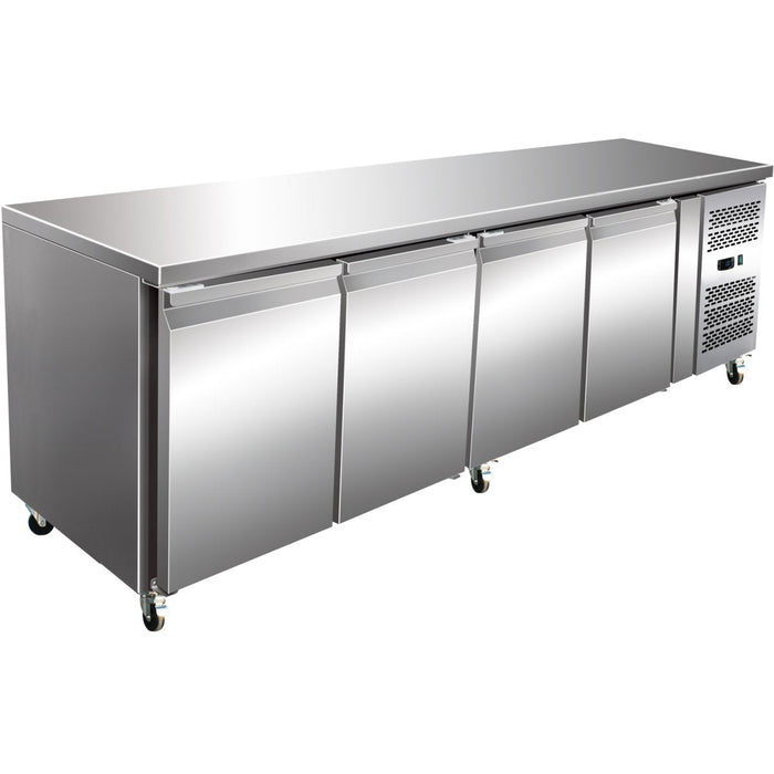 Commercial Freezer Counter Ventilated 4 Doors Depth 600mm | Thsnack4100 Bt Makfry