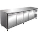 Commercial Freezer Counter Ventilated 4 Doors Depth 600mm | Thsnack4100 Bt Makfry