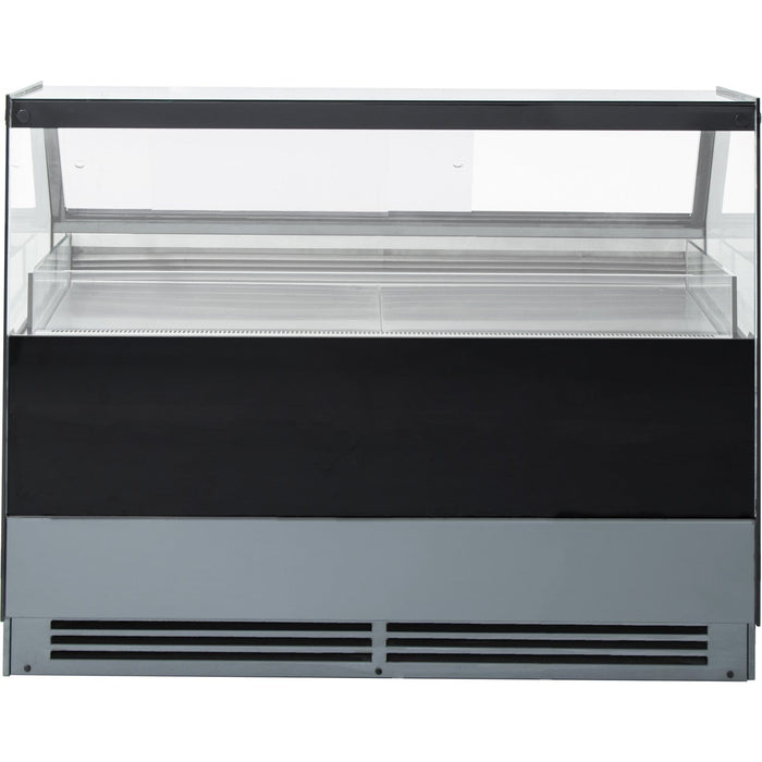 B Grade Serve Over Deli Counter Black Front Straight Glass Front Width 1800mm | Gn1800 Ck2 Black B Grade Makfry