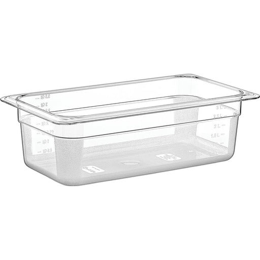 Polycarbonate Gastronorm Pan GN1/3 Depth 100mm 3 litres |  GNP13100 Makfry
