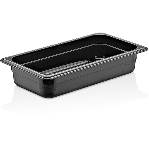 Polypropylene Gastronorm Pan GN1/3 Depth 100mm Black |  GNPP13100B Makfry