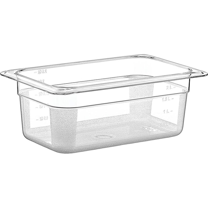 Polycarbonate Gastronorm Pan GN1/4 Depth 100mm 2 litres |  GNP14100 Makfry