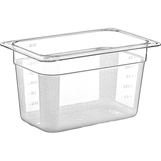 Polycarbonate Gastronorm Pan GN1/4 Depth 150mm |  GNP14150 Makfry