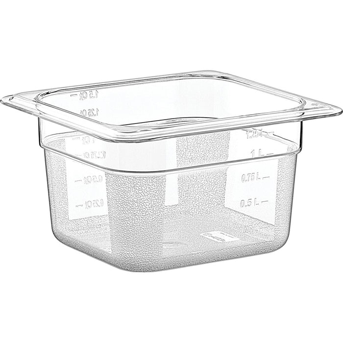 Polycarbonate Gastronorm Pan GN1/6 Depth 100mm 1.25 litres |  GNP16100 Makfry