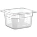 Polycarbonate Gastronorm Pan GN1/6 Depth 100mm 1.25 litres |  GNP16100 Makfry