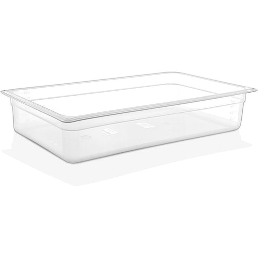 Polypropylene Gastronorm Pan GN1/1 Depth 100mm Clear 12 litres |  GNPP11100 Makfry