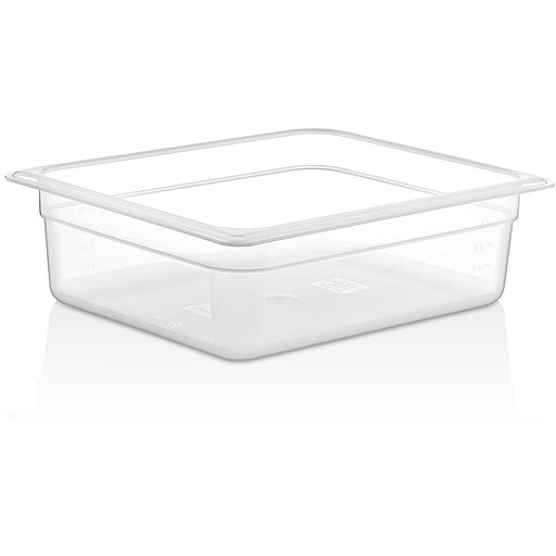Polypropylene Gastronorm Pan GN1/2 Depth 100mm Clear 5 litres |  GNPP12100 Makfry