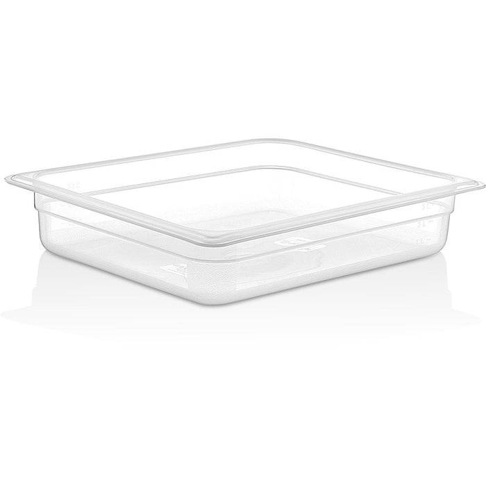 Polypropylene Gastronorm Pan GN1/2 Depth 65mm Clear 3 litres |  GNPP1265 Makfry