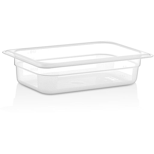 Polypropylene Gastronorm Pan GN1/4 Depth 65mm Clear 1.5 litres |  GNPP1465 Makfry