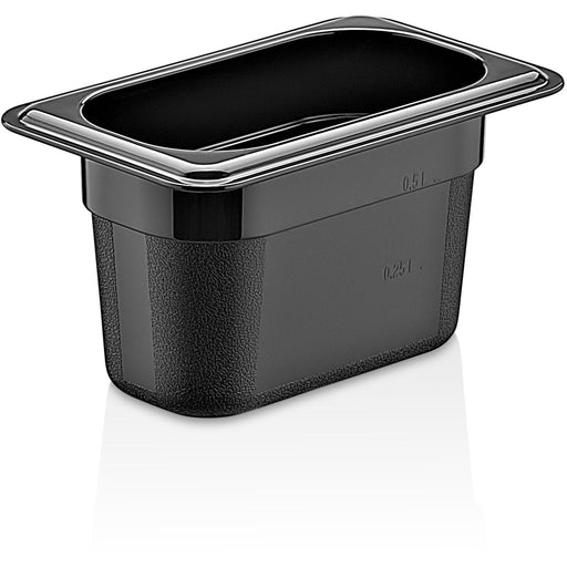 Polycarbonate Gastronorm Pan GN1/9 Depth 100mm Black |  GNP19100B Makfry