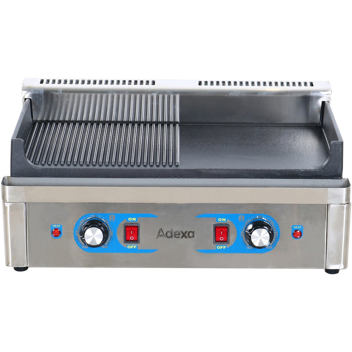 B GRADE Professional Grill Electric 1 zone 2.3kW Smooth/Ribbed Cast iron top |  GP5530EGW B GRADE