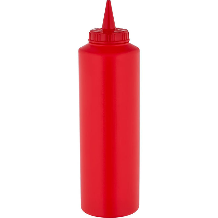 Squeeze Sauce Bottle 500ml/18oz Red |  GPS500R Makfry