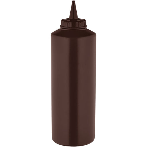 Squeeze Sauce Bottle 750ml/27oz Brown |  GPS750BR Makfry