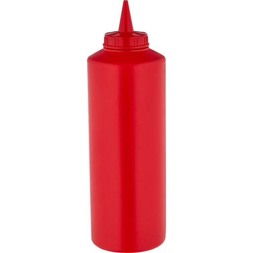 Squeeze Sauce Bottle 750ml/27oz Red |  GPS750R Makfry