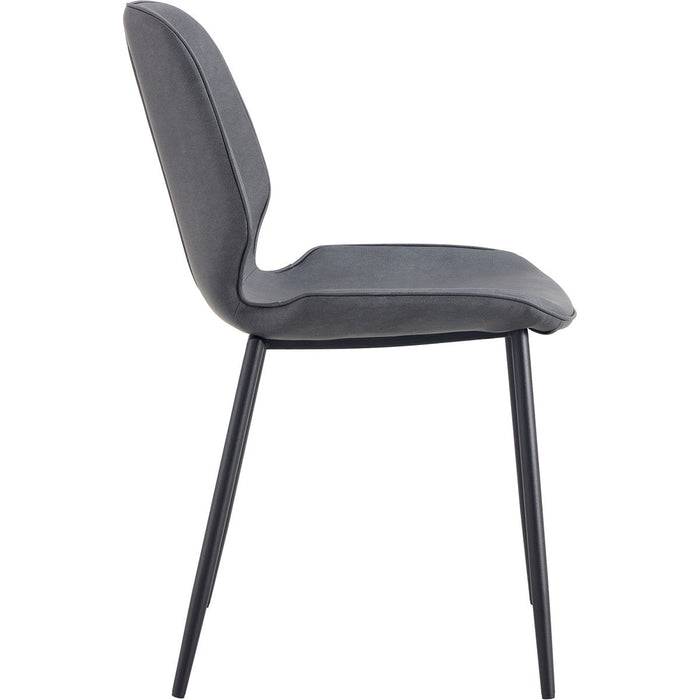 Side Dining Chair PU leather seat Light Grey |  GSYH003LG Makfry