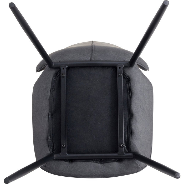 Side Dining Chair PU leather seat Light Grey |  GSYH003LG Makfry