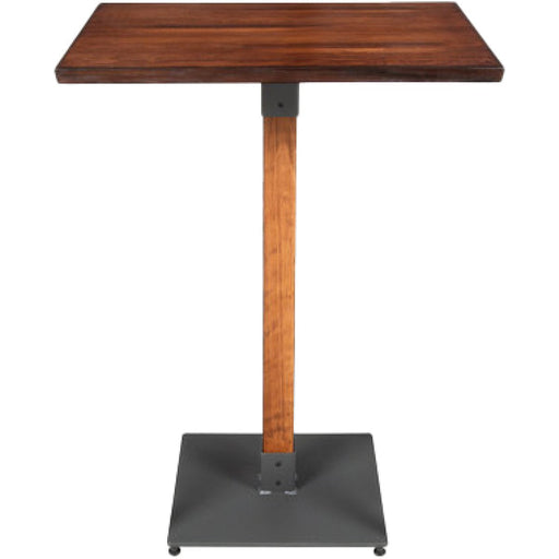 Rustic Bar Table Walnut Top 600x600mm Indoors | Gs10143 Bar24 Makfry