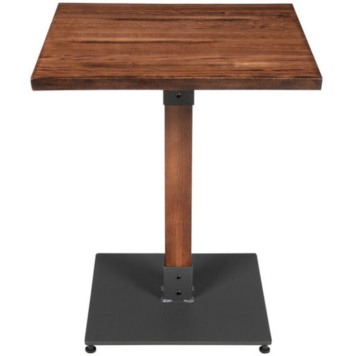 Rustic Bistro Table Walnut Top 600x600mm Indoors | Gs10143 Table24 Makfry