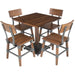 Rustic Style Dining Chair Antique Walnut |  GSW0236 Makfry