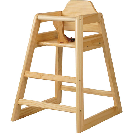 Restaurant Wood High Chair Natural |  GS6003NATURAL Makfry