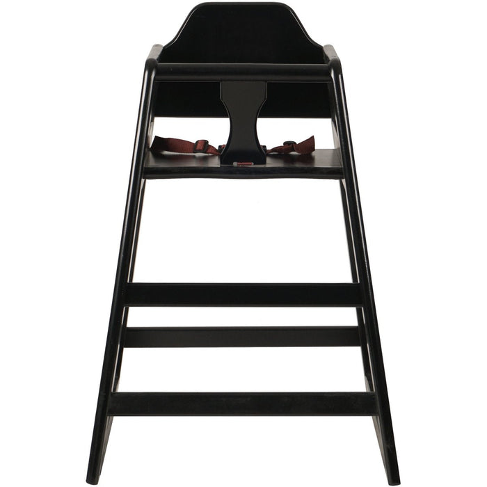 Restaurant Wood High Chair Black |  GS6003BLACK Makfry