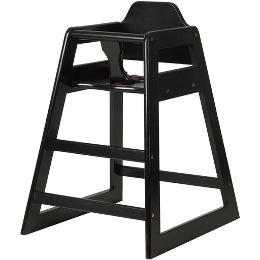 Restaurant Wood High Chair Black |  GS6003BLACK Makfry