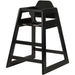 Restaurant Wood High Chair Black |  GS6003BLACK Makfry