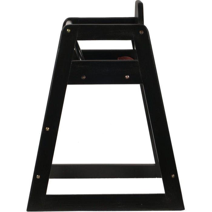 Restaurant Wood High Chair Black |  GS6003BLACK Makfry