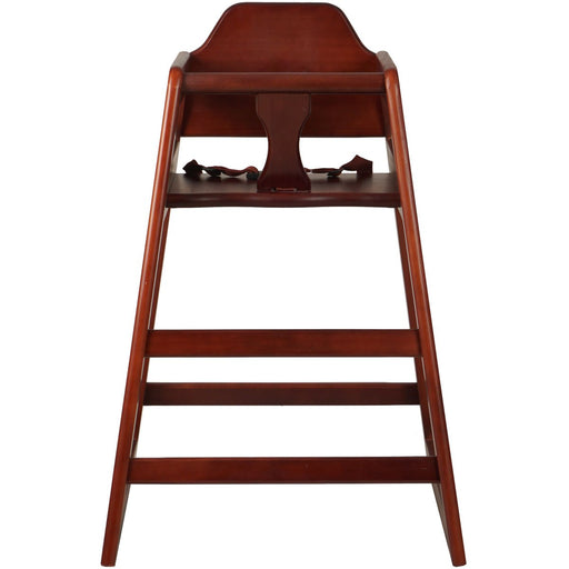 Restaurant Wood High Chair Mahogany |  GS6003MAHOGANY Makfry