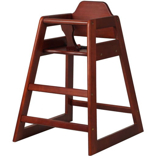 Restaurant Wood High Chair Mahogany |  GS6003MAHOGANY Makfry