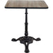 Black Decorative Table base 22x22'' Standard height Powder Coated Black |  GS60229 Makfry