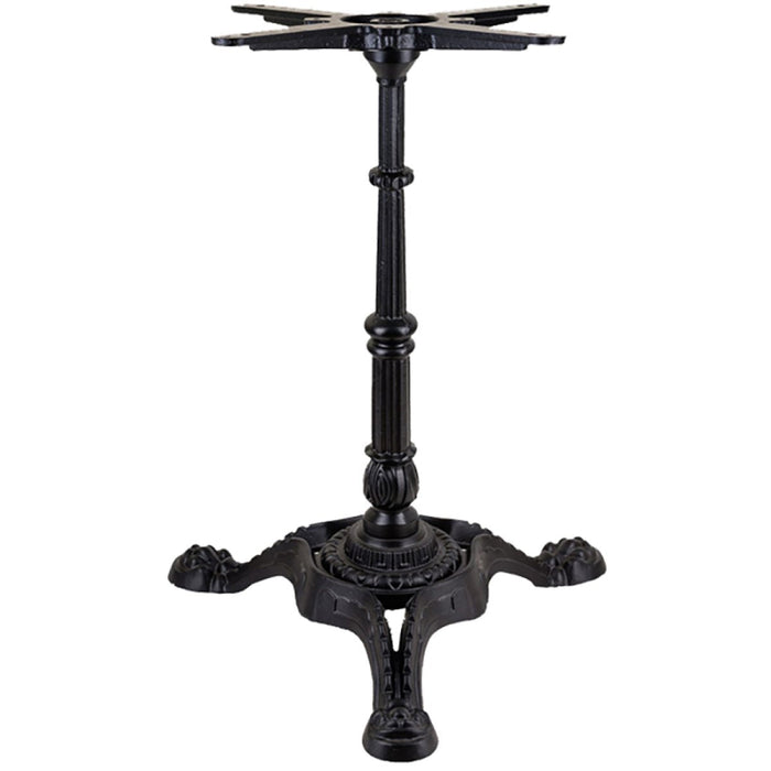 Black Decorative Table base 22x22'' Standard height Powder Coated Black |  GS60229 Makfry