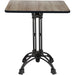 Black Decorative Table base Standard height Powder Coated Black |  GS60230 Makfry