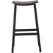 Black Steel Barstool with Walnut seat |  GS60502 Makfry