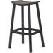 Black Steel Barstool with Walnut seat |  GS60502 Makfry