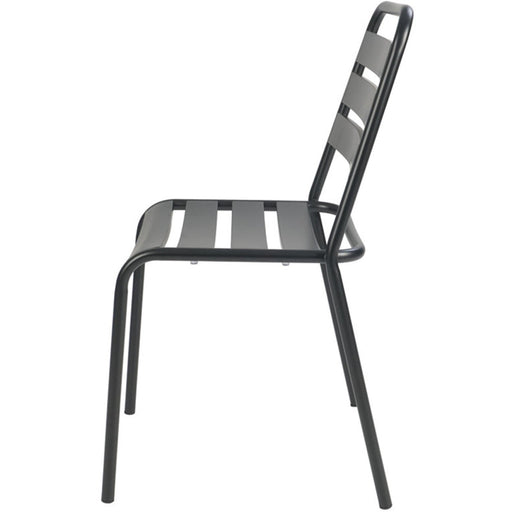 Bistro Side Chair Steel Indoors Black |  GS60790B Makfry