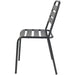 Bistro Side Chair Steel Indoors Black |  GS60790B Makfry