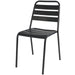 Bistro Side Chair Steel Indoors Black |  GS60790B Makfry